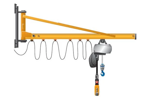 Travelling wall jib crane factory