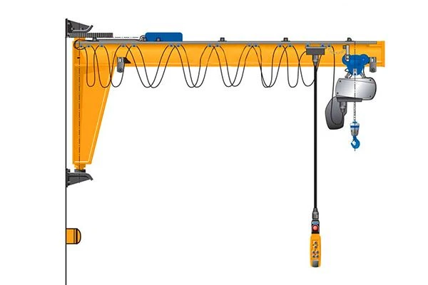 Travelling wall jib crane factory