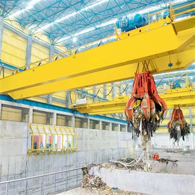 10 Tunnellata ta 'l-Iskart ta' Handing Grab Overhead Crane